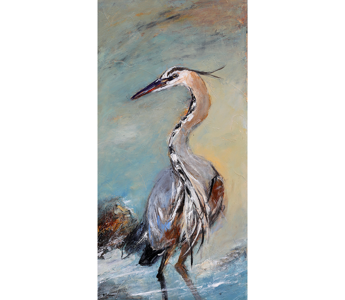 "Upright and Alert Heron" - Christopher Mathie